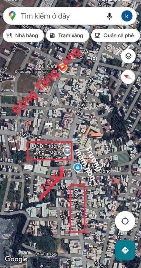 NỀN ĐẤT MTKD HẺM 1321 - NGAY UBND P. LONG TRƯỜNG 4,88 TỶ/76M2